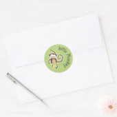 Kleiner Affensticker 1,5" Runder Aufkleber (Umschlag)