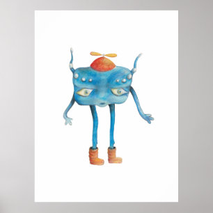 Kleiner Alien Pi Poster