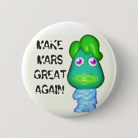 Kleiner alien-Trumpf machen Mars groß wieder Button (Vorderseite)