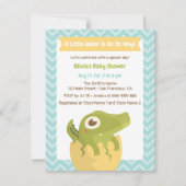 Kleiner Alligator in Ei Baby Dusche Einladungen (Vorderseite)