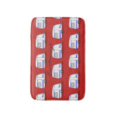 Kleiner Anhänger-Sinti und Romawohnwagen Badematte (Vorderseite Vertikal)