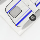 Kleiner Anhänger-Sinti und Romawohnwagen Fleecedecke (Ecke)