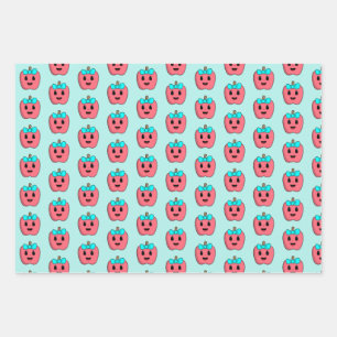 Kleiner Apfel Geschenkpapier Set