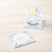 Kleiner Astronaut, große Welt Rechteckiger Pappuntersetzer (Vor Ort)