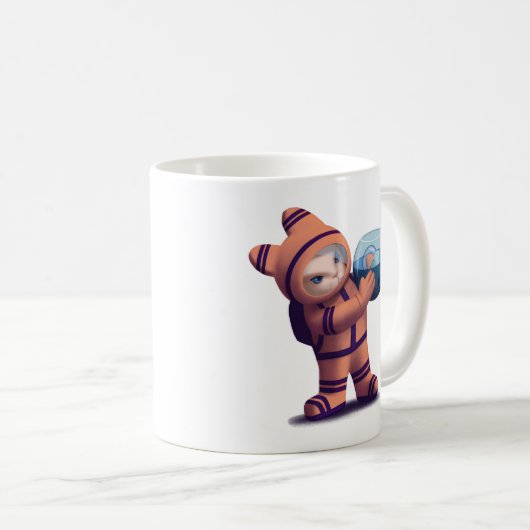 Kleiner Astronaut Kaffeetasse (VorderseiteRechts)