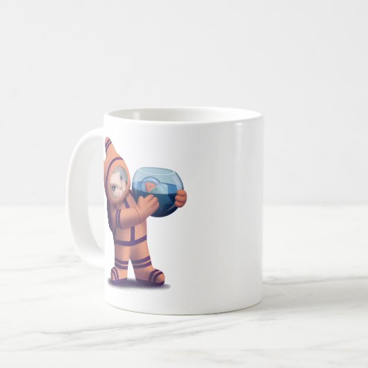 Kleiner Astronaut Kaffeetasse (Vorderseite Links)