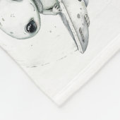 Kleiner Astronaut-Milestone-Leder Fleecedecke (Ecke)