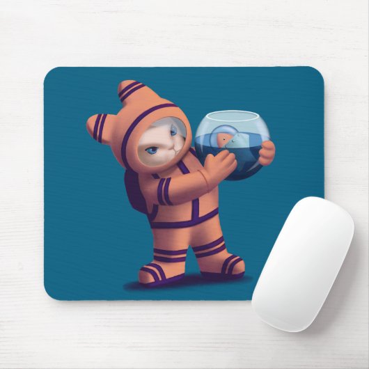 Kleiner Astronaut Mousepad (Mit Mouse)