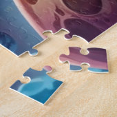 Kleiner Astronautenjunge im Sonnensystem Personali Puzzle (Seite)