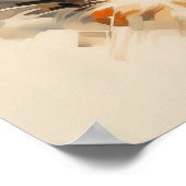 Kleiner Astronautenjunge und Hund Poster (Ecke)