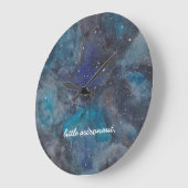 Kleiner Astronautenraum Große Wanduhr (Winkel)