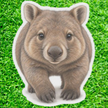 Kleiner australischer Wombat der Freude