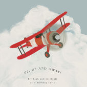 Kleiner Aviator-Kindergeburtstag Einladung