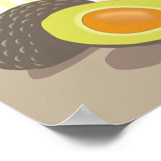 Kleiner Avocado Poster (Ecke)