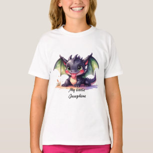 Kleiner baby Drache streckt die Zunge raus T-Shirt