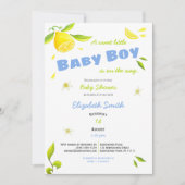 kleiner Baby unterwegs Babydusche Einladung (Vorderseite)