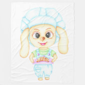 Kleiner Bäcker Fleecedecke (Vorderseite)