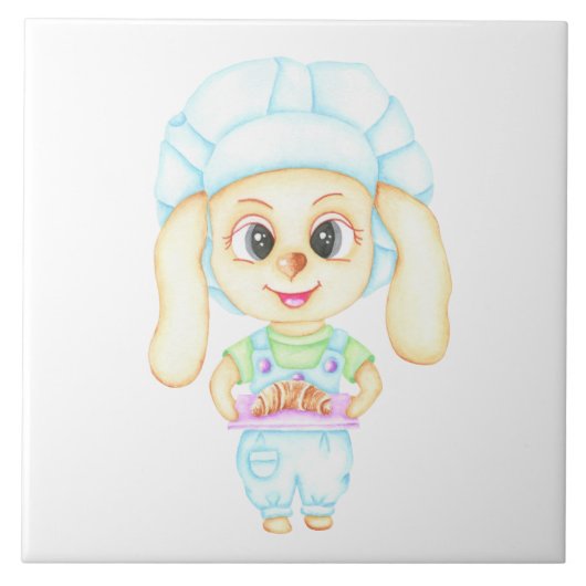 Kleiner Bäcker Fliese (Vorderseite)