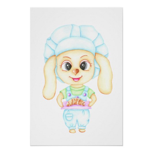 Kleiner Bäcker Poster (Vorderseite)