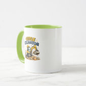 Kleiner Bagger Süße Baustellen-Tasse Tasse (Vorderseite Links)