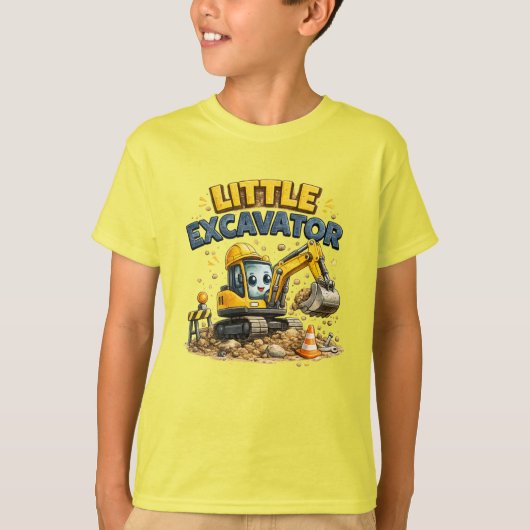 Kleiner Bagger T-Shirt (Vorderseite)