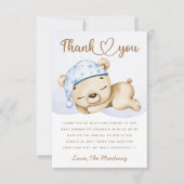 Kleiner Bär Baby Dusche Dankeschön Karte (Vorderseite)