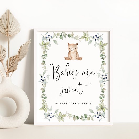 Kleiner Bär Babys sind süß und nehmen eine Leckere Poster