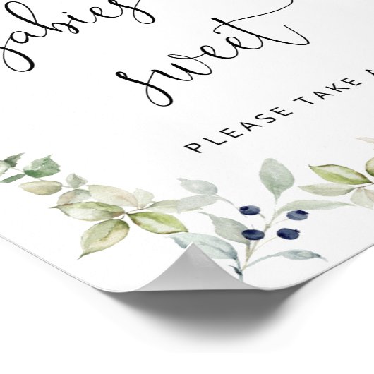 Kleiner Bär Babys sind süß und nehmen eine Leckere Poster (Ecke)