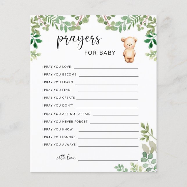 Kleiner Bär - Gebete für das Baby (Vorderseite)