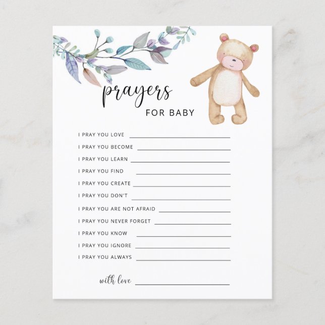 Kleiner Bär - Gebete für das Baby (Vorderseite)