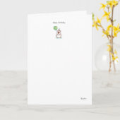 KLEINER BAR Geburtstag Karte (Gelbe Blume)