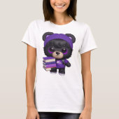 Kleiner Bär geht in die Schule, der will, zu gehen T-Shirt (Vorderseite)