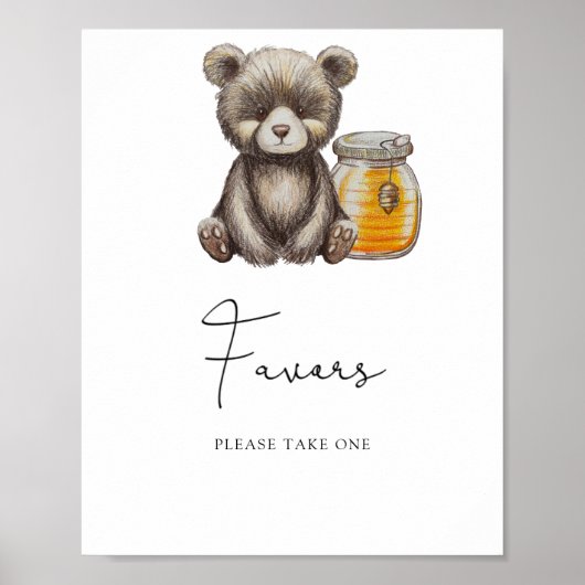 Kleiner Bär - Geschenke Poster (Vorne)