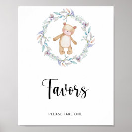 kleiner Bär ist auf dem Weg \ Favors Poster