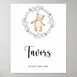 kleiner Bär ist auf dem Weg \ Favors Poster