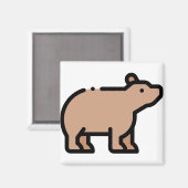 Kleiner Bär Magnet (Vorderseite/Rückseite)
