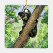 Kleiner Bär mit Aussicht Keramikornament (Rückseite)