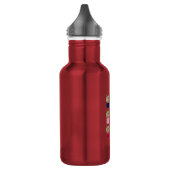 Kleiner Bär mit Krawatte Edelstahlflasche (Links)