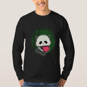 Kleiner Bär Panda Herz Süßes Tier Für Männer Fraue T-Shirt