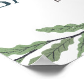 Kleiner Bär Rustikale Babydusche Begrüßungszeichen Poster (Ecke)