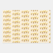 Kleiner Bär, Teddybär, Geburtstag, Babydusche, Geschenkpapier Set (Vorderseite 3)