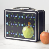 Kleiner Bär und grüner Apfel Metall Brotdose (Beispiel)