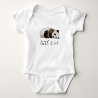 Kleiner Bär. Wasserfarbe süßer Panda. Lustiges Tie