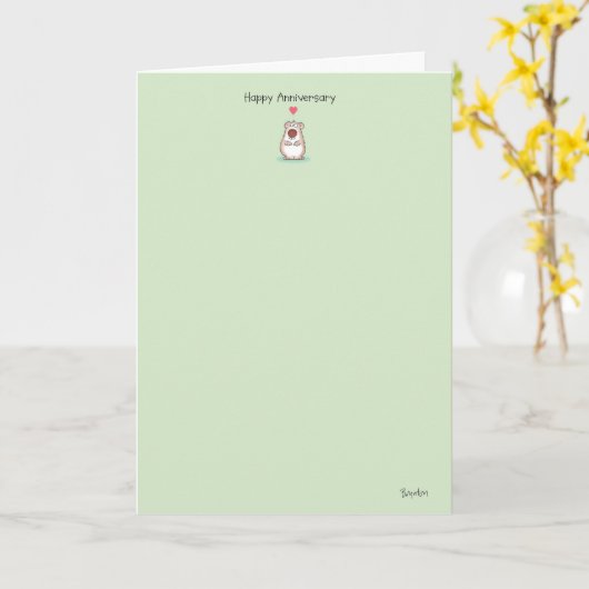 KLEINER BÄREN KARTE (Gelbe Blume)