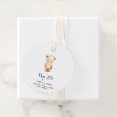 Kleiner Bären Pop, wenn sie Pop Baby Dusche Geschenkanhänger (Beispiel)