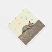 Kleiner Bärenkub Klettergarten Party Serviette (Ecke)