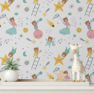 Kleiner Bärenstern-Kinderzimmer Peel und Stick Tapete