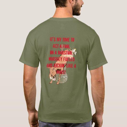 Kleiner Batch-Kickin' wie ein Maultier-T - Shirt (Rückseite)