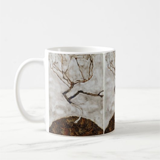 Kleiner Baum im Spätherbst von Egon Schiele Kaffeetasse (Links)