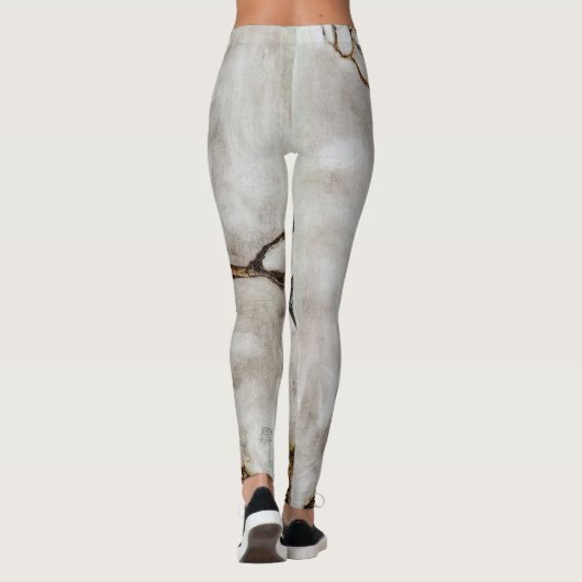 Kleiner Baum im Spätherbst von Egon Schiele Leggings (Rückseite)